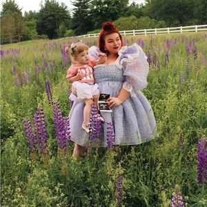 Selkie Chateau Sugarfrill Puff Dress 2X Like New Cottagecore Princess